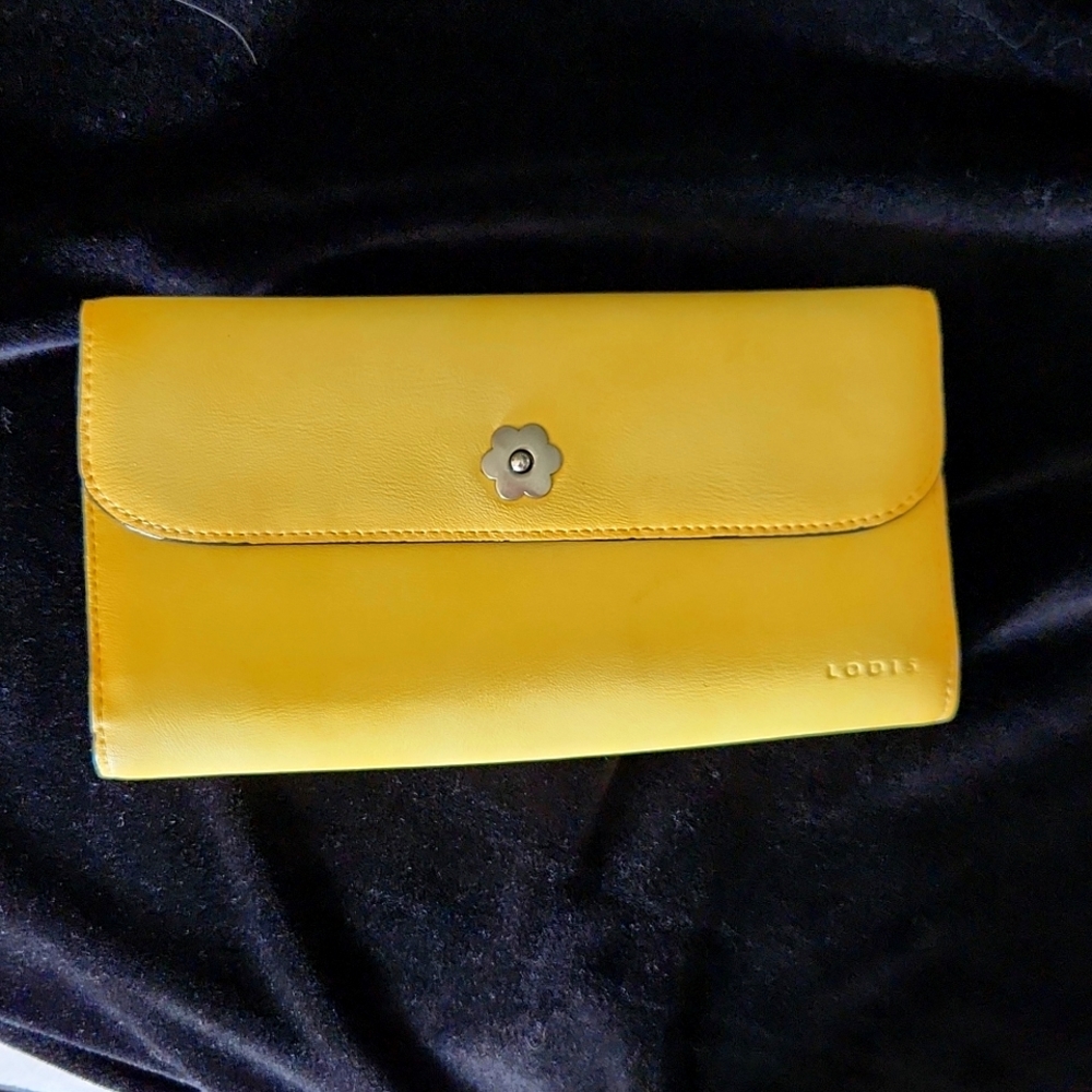 Yellow Leather  Lodis Wallet